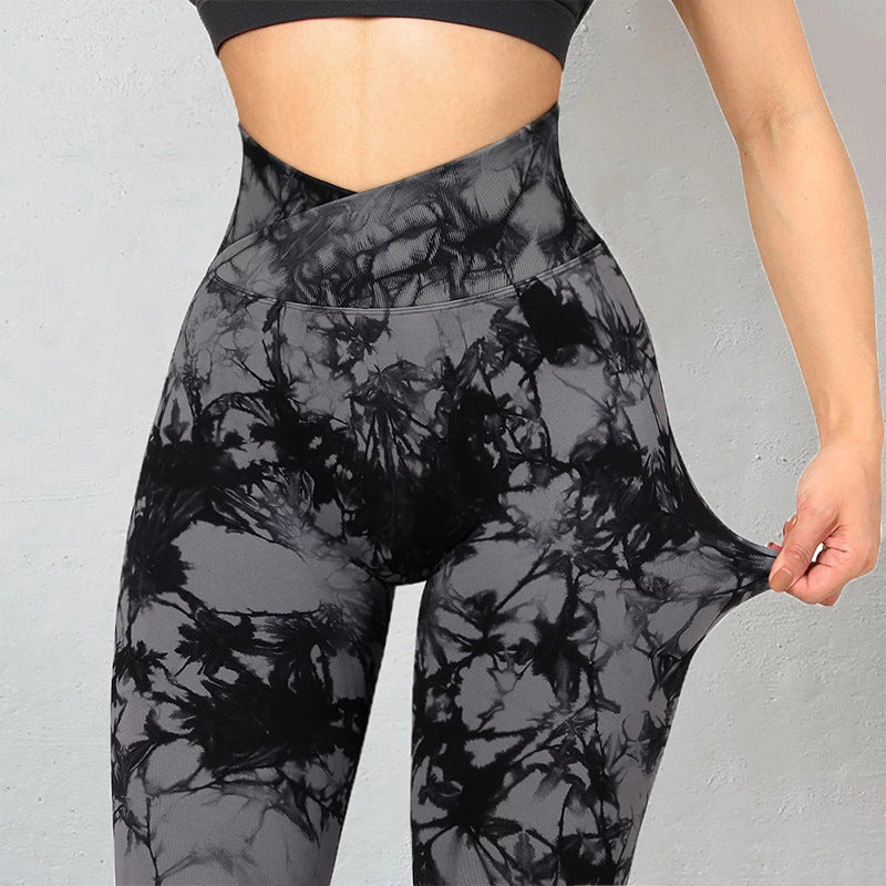 GymEss Seamless Tie Dye Leggings