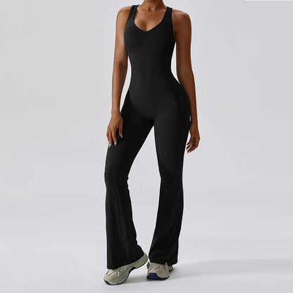 GymEss Sexy Back V Jumpsuit