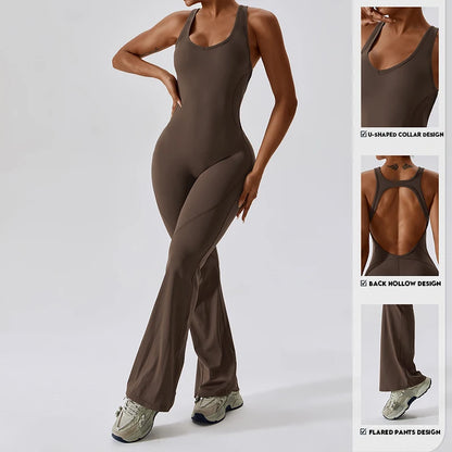 GymEss Sexy Back V Jumpsuit